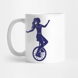 Girl On A Unicycle Mug